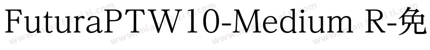 FuturaPTW10-Medium R字体转换